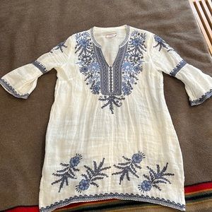 Johnny Was embroidered tunic dress